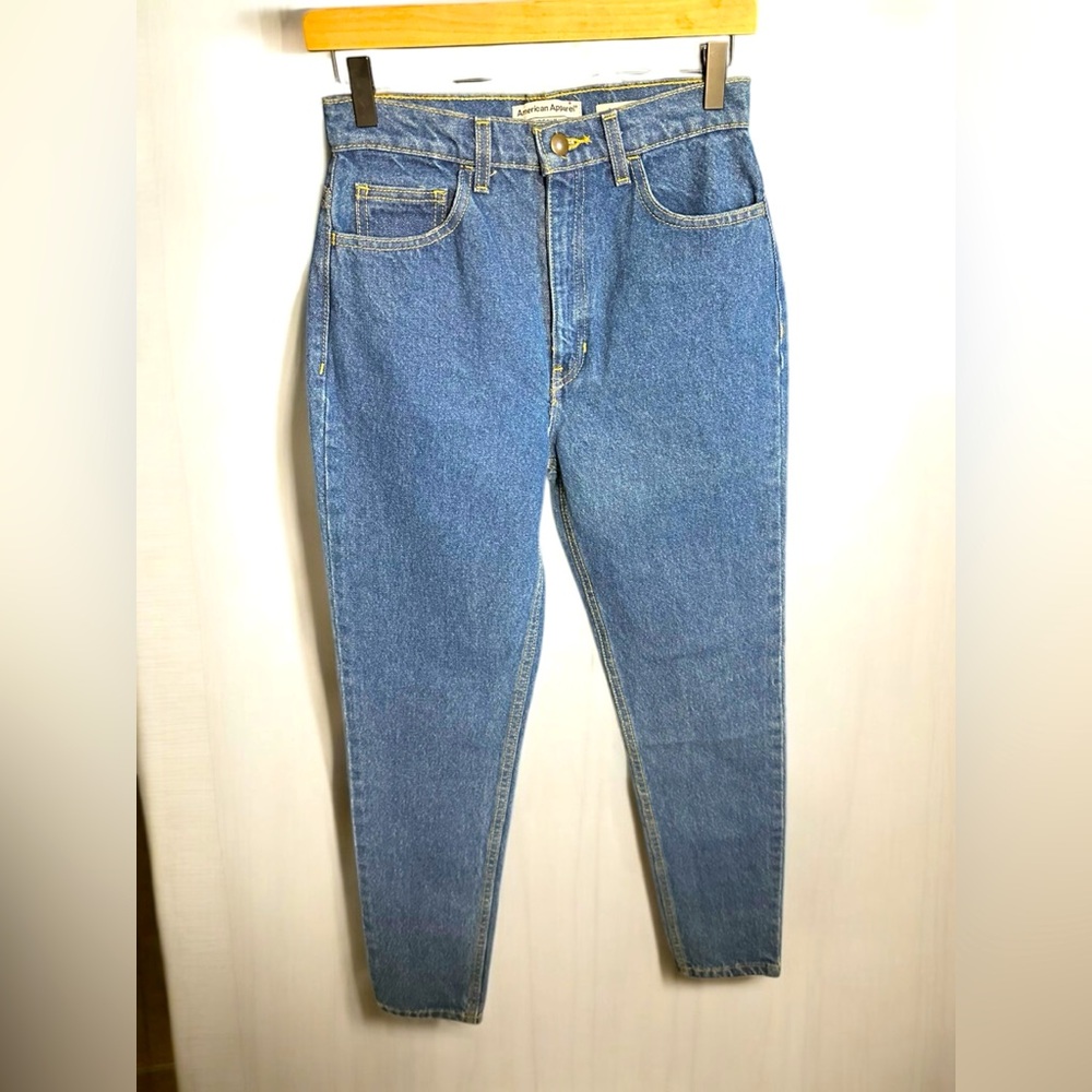 American Apparel “The High Waist Jean” Classic Blue Denim Jeans | Size 26